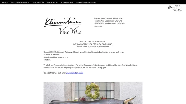 Website Screenshot: Vino Vitis Kliemstein - vino vitis angelus glas - Date: 2023-06-14 10:46:03