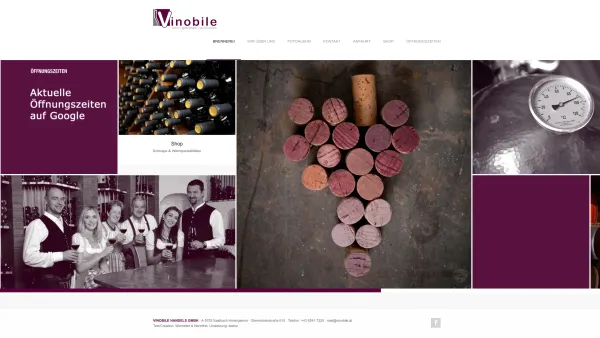 Website Screenshot: Vinobile Herzlichbei Vinobile - Vinobile - wein · getränke · spirituosen - Date: 2023-06-26 10:24:14