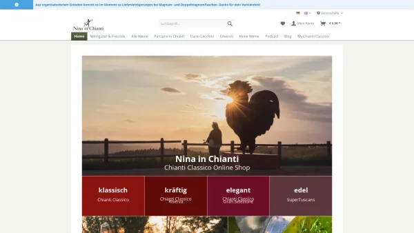 Website Screenshot: VINOVUM Weinhandel GmbH - NinaInChianti- Shop Chianti Classico Online - Date: 2023-06-26 10:24:14