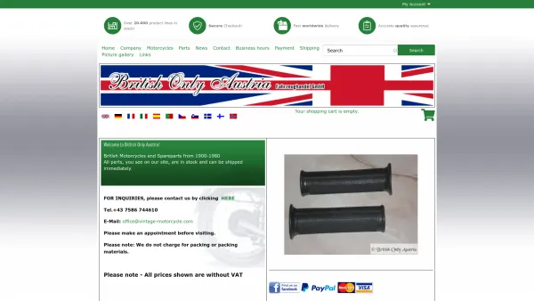 Website Screenshot: BRITISH only Fahrzeughandel GmbH - Home | BRITISH Only Austria Fahrzeughandel GmbH - Date: 2023-06-26 10:24:14