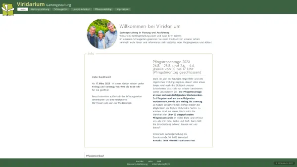 Website Screenshot: Viridarium Gartenkontemplation Fast & Pauritsch OG - Viridarium Gartengestaltung - Date: 2023-06-26 10:24:14