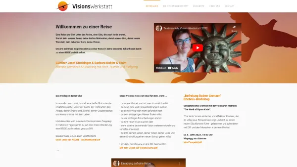 Website Screenshot: VisionsWerkstatt Günther Stockinger MAS - Aktuelles - VisionsWerkstatt - Günther J. Stockinger - Date: 2023-06-15 16:02:34