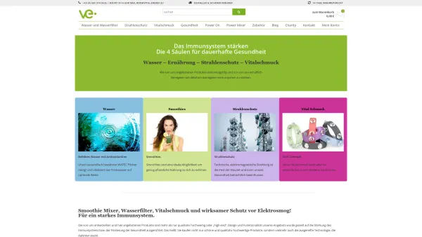 Website Screenshot: Vital Energy GmbH - Immunsystem jetzt stärken - Vital Energy, Gesundheit, Wasser, Ernährung - Date: 2023-06-26 10:26:49