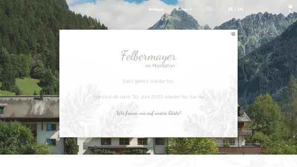 Website Screenshot: Vital-Zentrum Felbermayer - Felbermayer**** Hotel & Alpine Spa | Gaschurn | Montafon - Date: 2023-06-26 10:24:17