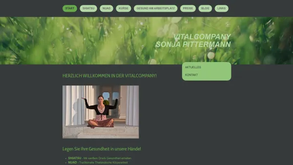 Website Screenshot: Sonja Pittermann Vitalcompany - Shiatsu, Nuad & mehr! - pittermanns Webseite! - Date: 2023-06-26 10:24:17