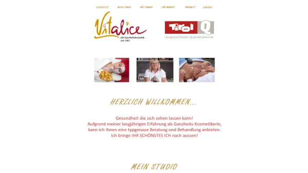 Website Screenshot: woergl wörgl tirol tiroler vital vitalice alice elisabeth schoenheit schönheit fusspflege fußpflege - Vitalice - Date: 2023-06-26 10:24:17