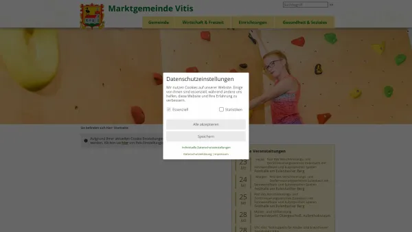 Website Screenshot: Gemeindeamt Herzlichbei vitis.at! - Marktgemeinde Vitis im Waldviertel! - Startseite - Date: 2023-06-26 10:24:17