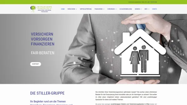Website Screenshot: Versicherungskanzlei Stiller Partner Finanzial Business - Fairberaten, Wien - Versichern, Finanzieren, Vorsorge - Date: 2023-06-26 10:24:20