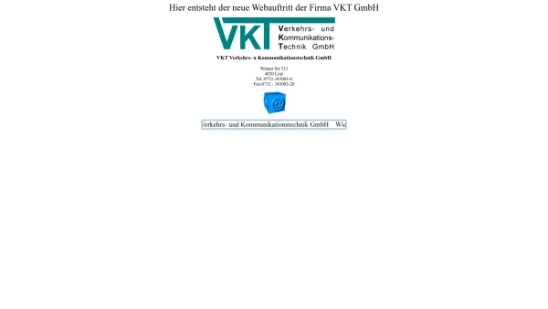 Website Screenshot: VKT Verkehrs und Kommunikationstechnik GmbH - Neue Seite 1 - Date: 2023-06-14 10:46:03