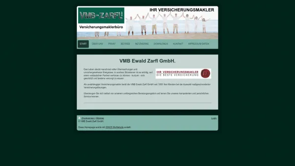 Website Screenshot: VMB EWALD ZARFL GmbH. - VMB Ewald Zarfl GmbH. - Start - Date: 2023-06-26 10:24:20