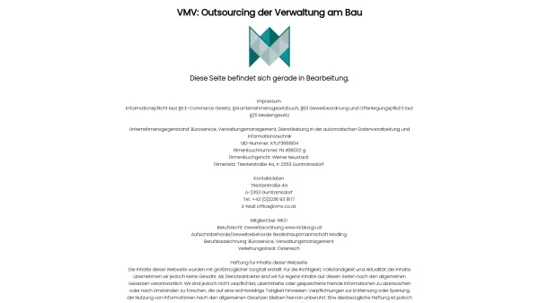 Website Screenshot: Andreas Korp Staatlich geprüfte Vermögens vmv the finance company - VMV: Outsourcing der Verwaltung am Bau - Date: 2023-06-26 10:24:20