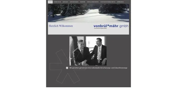 Website Screenshot: vonbrül*mähr - Herzlich Wilkommen - vonbrül*mähr gmbh Versicherungsmarkler - Date: 2023-06-26 10:24:20