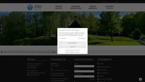 Website Screenshot: Gemeindeamt Vöcklamarkt RiS-Kommunal - Marktgemeinde Vöcklamarkt - Oberösterreich - Startseite - Date: 2023-06-26 10:24:20