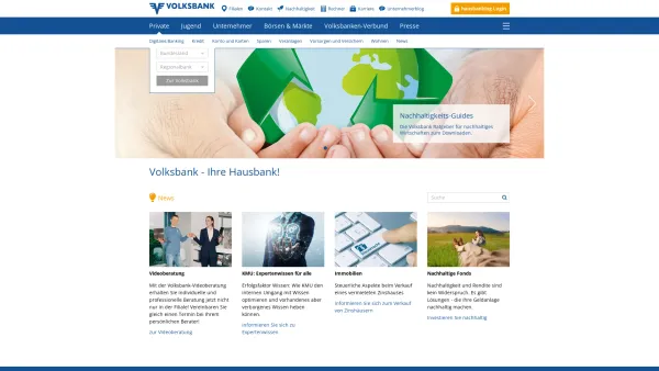 Website Screenshot: Volksbank Vertrauen verbindet - Vertrauen verbindet. | Volksbank - Date: 2023-06-26 10:24:20