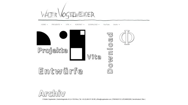 Website Screenshot: atelier vogelweider - Startseite - Walter Vogelweider - Date: 2023-06-26 10:24:20