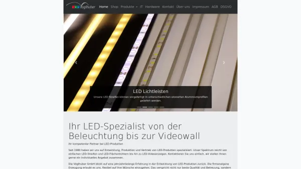 Website Screenshot: Voglhuber inhalt - Voglhuber GmbH | Ihr LED-Spezialist von der Beleuchtung bis zur Videowall - Date: 2023-06-26 10:24:20