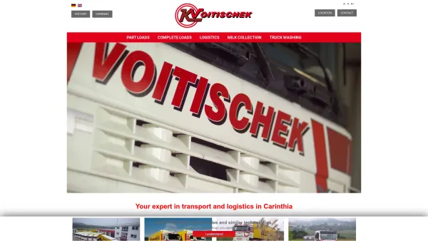 Website Screenshot: Voitischek Karl Internationale Transporte GmbH - Home - Voitischek - Int. Transporte und Logistik - Date: 2023-06-26 10:24:23