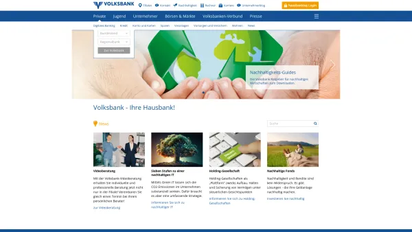 Website Screenshot: Volksbank Vertrauen verbindet - Vertrauen verbindet. | Volksbank - Date: 2023-06-26 10:24:23