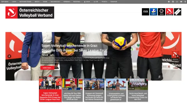 Website Screenshot: Österreichischer beach-volleyball.at - ÖVV – Österreichischer Volleyballverband - Date: 2023-06-26 10:24:23