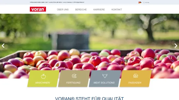 Website Screenshot: Voran - voran Maschinen GmbH: Home - Date: 2023-06-26 10:24:23