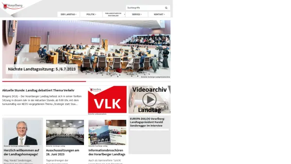 Website Screenshot: ÖVP Land Vorarlberg - Startseite - Date: 2023-06-26 10:24:23