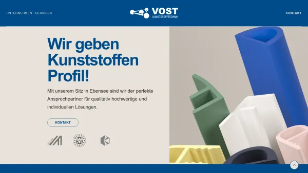 Website Screenshot: VOST Kunststofftechnik GmbH - VOST Kunststofftechnik | Wir geben Kunststoffen Profil! - Date: 2023-06-14 10:46:06