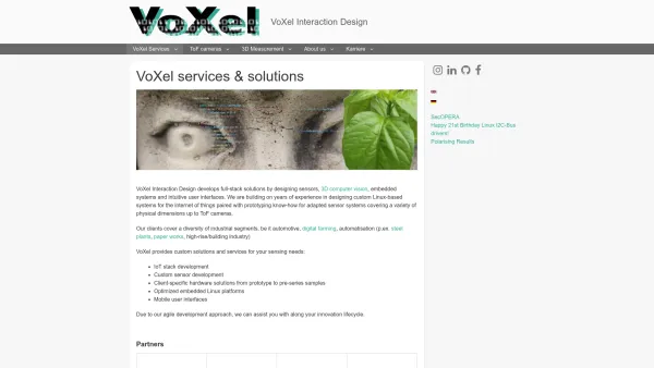 Website Screenshot: VoXel Interaction Design - VoXel services & solutions | VoXel Interaction Design - Date: 2023-06-26 10:24:25