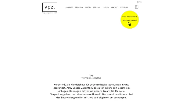 Website Screenshot: VPZ Verpackungszentrum GmbH - Verpackungszentrum Graz - Date: 2023-06-26 10:24:25