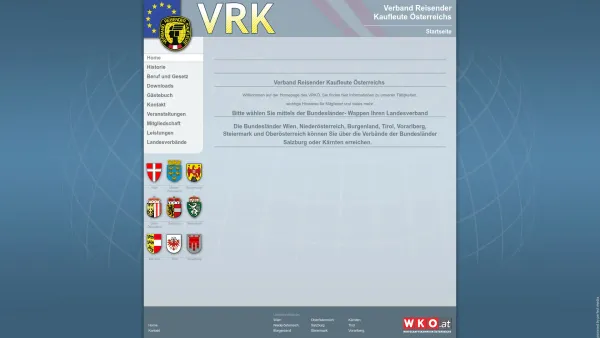 Website Screenshot: Verband Reisender Kaufleute - VRK - Verband Reisender Kaufleute - Home - Date: 2023-06-14 10:46:06