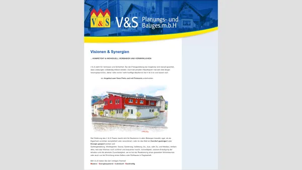 Website Screenshot: V S PLANUNGS UND BAUGES.M.B.H. - V&S Planungs- und Bauges.m.b.H - Startseite - Date: 2023-06-26 10:24:25