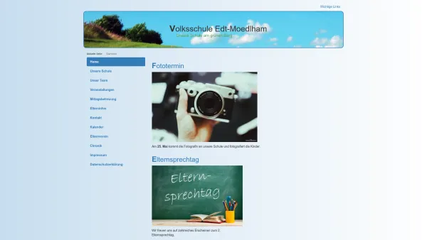 Website Screenshot: der Volksschule Edt-Mödlham - Home - Date: 2023-06-26 10:24:25