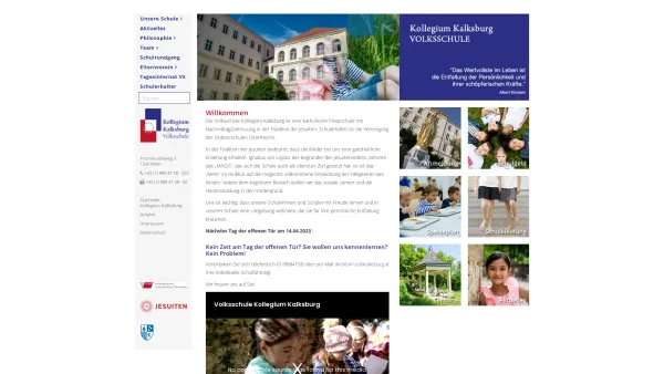 Website Screenshot: Privatschule VS Kollegium Kalksburg f Knaben u Mädchen mÖR Volksschule Kollegium Kalksburg - Kollegium Kalksburg - Katholische Privatvolksschule in Wien - Date: 2023-06-26 10:24:25
