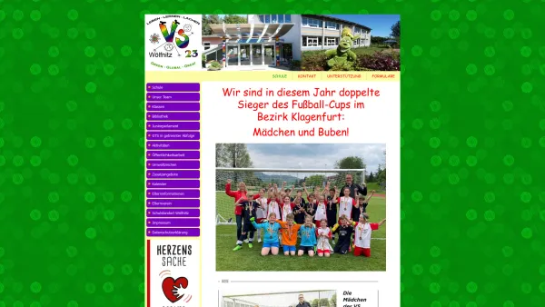 Website Screenshot: Volksschule VS23 KLAGENFURT - VS 23 Klagenfurt - Wölfnitz - Schule - Date: 2023-06-15 16:02:34