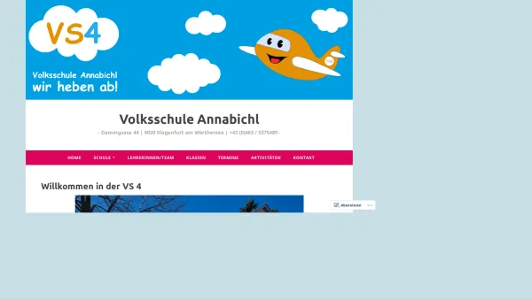 Website Screenshot: Volksschule 4 Standard Schul - Volksschule Annabichl – Dammgasse 44 | 9020 Klagenfurt am Wörthersee | +43 (0)463 / 5375489 - Date: 2023-06-15 16:02:34