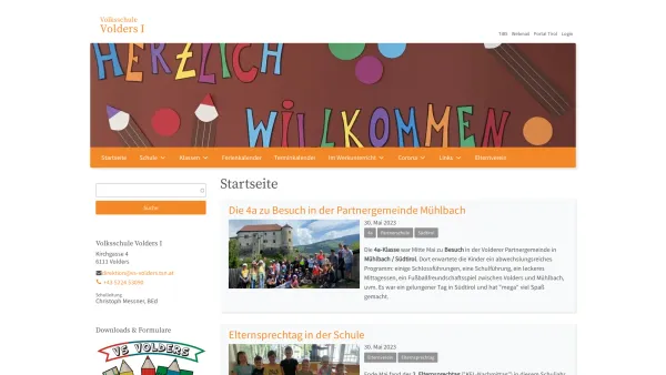 Website Screenshot: Volksschule Volders auf unserer Schul - VS Volders I - Date: 2023-06-14 10:46:06