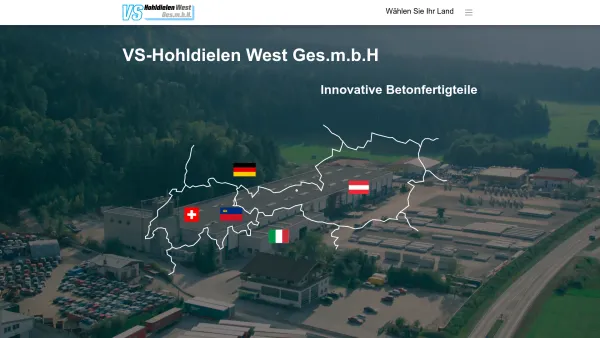 Website Screenshot: VS-Hohldielen-West Gesellschaft VS-Hohldielen West Der Spannbetonprofi - VS-Hohldielen West Ges.m.b.H. - Date: 2023-06-14 10:46:06