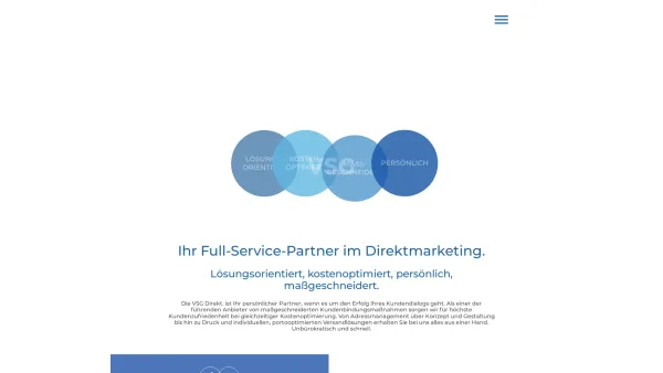 Website Screenshot: VSG Direktwerbung GmbH - Start | VSG - Date: 2023-06-14 10:38:24