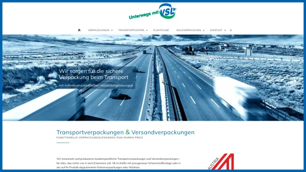 Website Screenshot: VSL Mehrwegverpackungssysteme Ges.m.b.H. - VSL Verpackung Österreich - Transportverpackung & Versandverpackung - Date: 2023-06-26 10:24:24