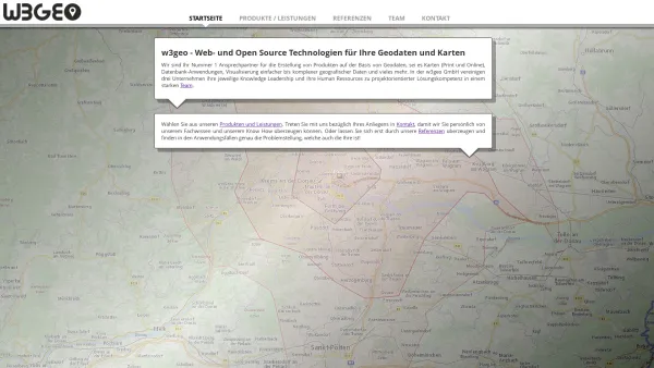 Website Screenshot: w3geo OG - w3geo GmbH - Die Spezialisten für geodatenbasierende Portal-Anwendungen, Karten und Visualisierungen - Date: 2023-06-15 16:02:34
