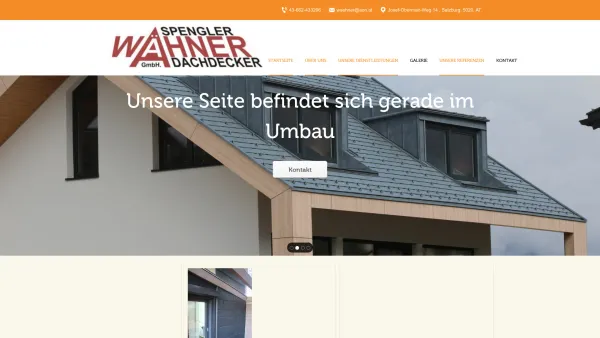 Website Screenshot: Horst waehner-dach.at - Wähner Dach - Startseite - Date: 2023-06-15 16:02:34