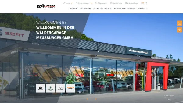 Website Screenshot: Wäldergarage Meusburger GmbH - Wäldergarage Meusburger GmbH - Date: 2023-06-15 16:02:34