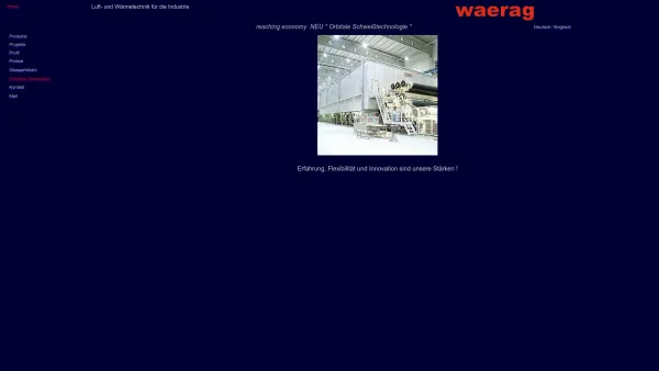 Website Screenshot: WAERAG PLANUNG - waerag waermerueckgewinnung - Date: 2023-06-26 10:24:28