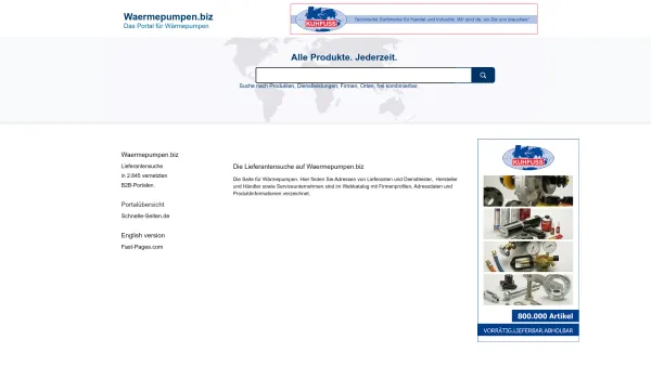 Website Screenshot: Peter Rieß Wärmepumpen - Waermepumpen.biz Das Branchenportal für Wärmepumpen, Anbieter, Deutschland - Date: 2023-06-26 10:24:28