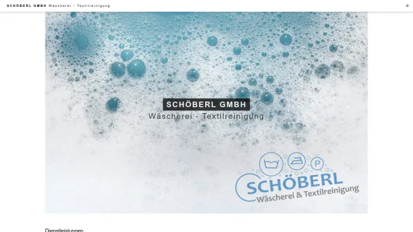 Website Screenshot: Schöberl GmbH Wäscherei Textilreinigung - Schöberl GmbH - Wäscherei - Textilreinigung - Date: 2023-06-26 10:24:28