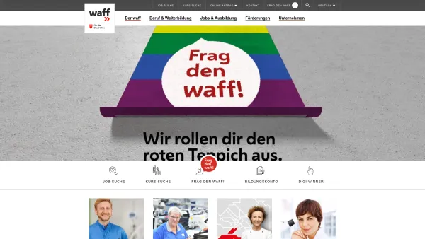 Website Screenshot: GATE waff Wiener ArbeitnehmerInnen Förderungsfonds - Wiener Arbeitnehmer*innen Förderungsfonds – waff - Date: 2023-06-26 10:24:28