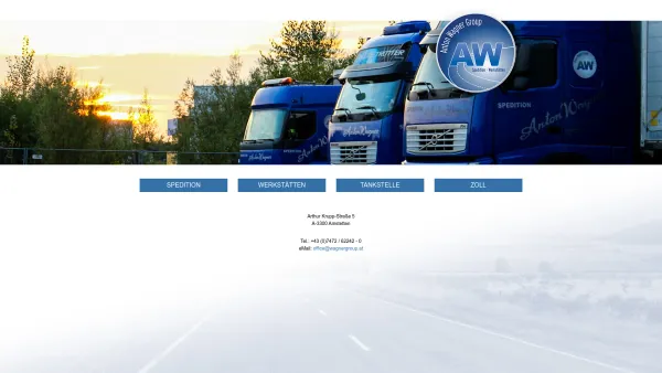 Website Screenshot: Spedition Anton Wagner GmbH - Startseite | Spedition Anton Wagner GmbH - Date: 2023-06-14 10:46:08