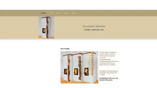 Website Screenshot: Keramikatelier Wahlütter - Keramikatelier Robert Wahlhütter - Startseite - Date: 2023-06-26 10:24:28
