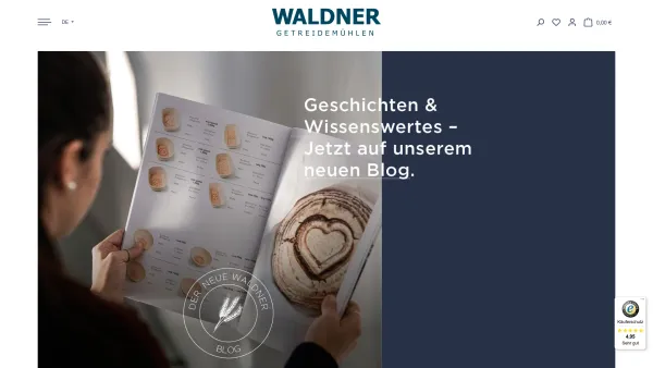 Website Screenshot: Original Osttiroler Getreidemühlen Waldner biotech GmbH - Waldner biotech Getreidemühlen Haushaltsmühlen - Date: 2023-06-26 10:24:31