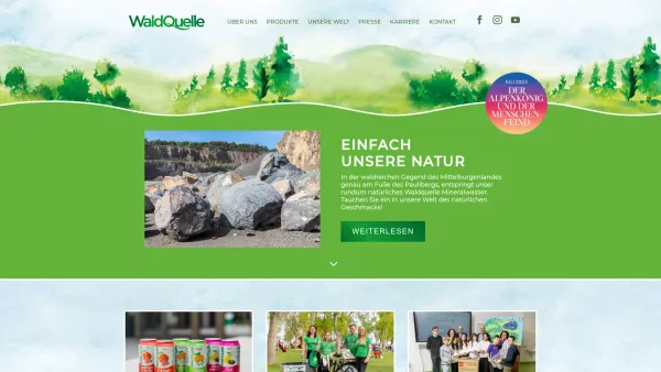 Website Screenshot: Waldquelle - Waldquelle - Einfach unsere Natur - Date: 2023-06-26 10:24:31