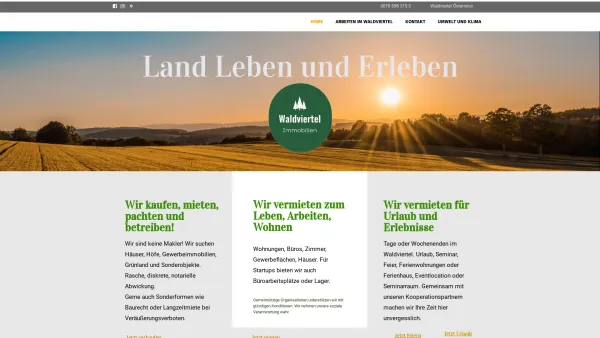 Website Screenshot: Kirchberg 52 W4tel-Immobilien GmbH - Waldviertel Immobilien Urlaub und Feiern - Date: 2023-06-26 10:24:31